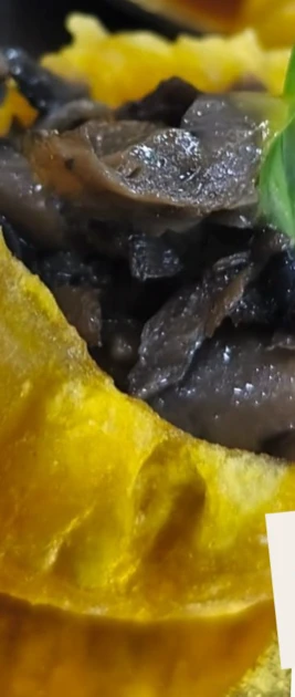 Canastica con hongos